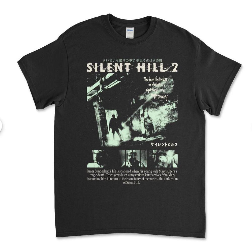 Silent Hill 2 Videogame Retro Gaming T-Shirt Tee Menswear